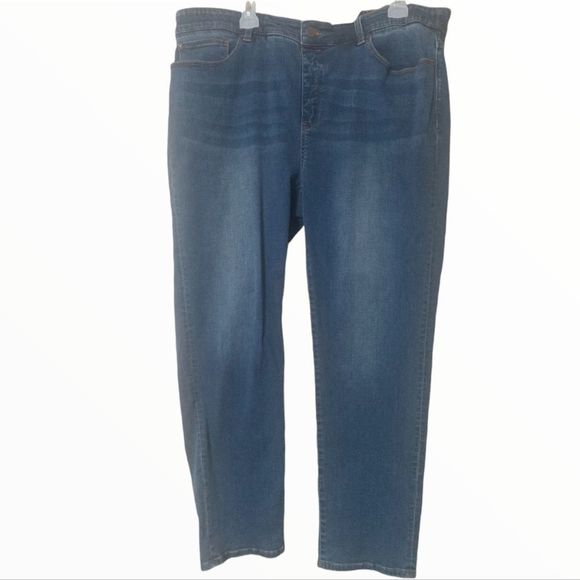 SOFT Surroundings Straight Leg Jeans - Picture 1 of 8